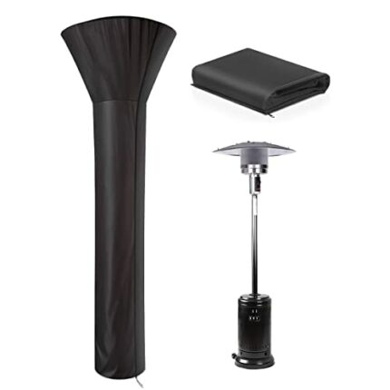 Patio Heater Cover Waterproof Outdoor Heater Cover with Zipper, PU Coating Weather Resistant Garden Cover | 420D Oxford Fabric