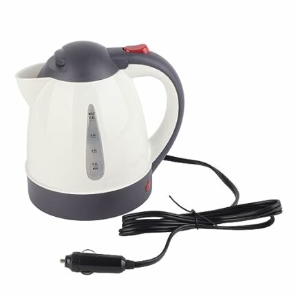 Car Kettle Portable, 1000ml 24V Travel Car Truck Kettle Fast Water Heater Bottle Stainless Steel Water Heater Bottle for Tea Coffee Fast Warmer