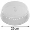 U-COOK Plate Cover for Food. Set of 2 Microwave Dish Cover for Kitchen with Air Vents, BPA Free, Dishwasher Safe. Size 26 cm.