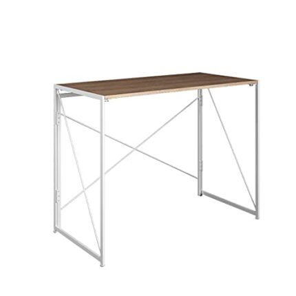 BMFHO Small Folding Study Writing desk for bedroom, portable Space Saving furniture,Collapsible, no assembly