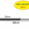 Utiz Microwave Wall Bracket Holder Universal Extendable Arms Microwave Weight 45kg (Black) Suitable for All Microwaves