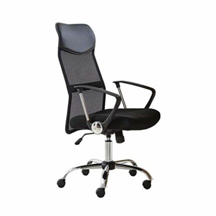 Ygqbgy Furniture Mid-Back Black Mesh Multifunction Executive Swivel Ergonomic Office Chair with Adjustable Arms