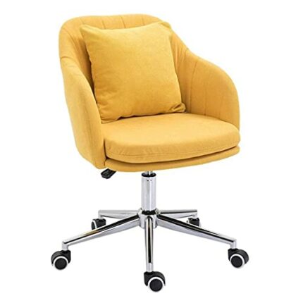 WALNUT Office chair-Creative Chair Comfortable High Rebound Sponge Ergonomic Backrest Fixed Armrest Suitable for Bedroom
