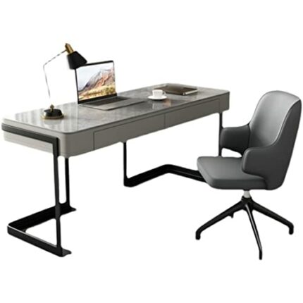 DLOETT Rock Slab Desk Home Type Laptop Desk Office Writing Desk