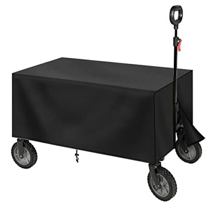 tonhui Folding Garden Trolley Cover, Festival Trolley Cover, Folding Wagon Cart Cover, Pull Along Trolley on Wheels Water Proof Cover - Only Cove