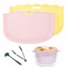 2pcs Slow Cooker Liners Silicone Crock Pot Liner Reusable Cooking Bags Liners Leakproof Slow Cooker Divider Liner Dishwasher Safe Slow Cooker Acc