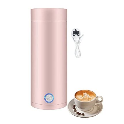 Foreverup Portable Electric Kettle, 3 in 1 Mini Electric Kettle Travel Kettle, 400ML Portable Kettle, Fast Boil and Auto Shut Off Travel Tea Kett