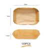 120 Pcs Air Fryer Liners, Parchment Lined, Non-Stick, Baking Paper, Air Fryer Accessories for Dual Zone Air Fryer, Oven, Microwave