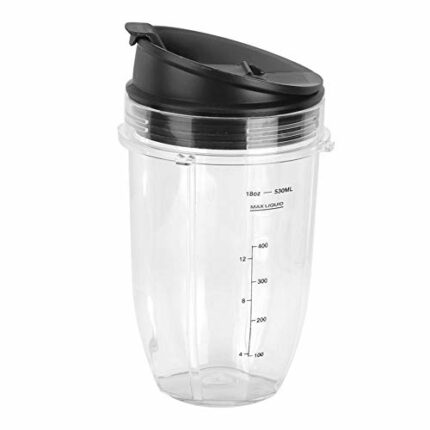 Ninja 18 oz, 24 oz, 32 oz Spare Parts, Replacement Cup + Lid Part Set for Ninja 900W 1000W Mixer Reusable Packaging(3#)