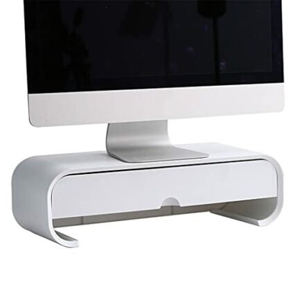 Hbao ABS Ergonomic Laptop Stand Desk Organizer Drawer Monitor Bracket Letter File Holder Home Office Accessories Table