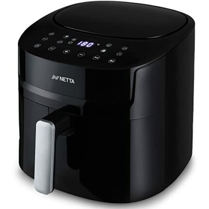 NETTA 7.2L Digital Air Fryer - Digital Screen, Adjustable Temperature and Timer, Drawer and Detachable Non-Stick Frying Tray - Healthier Oil-Free