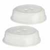 U-COOK Plate Cover for Food. Set of 2 Microwave Dish Cover for Kitchen with Air Vents, BPA Free, Dishwasher Safe. Size 26 cm.