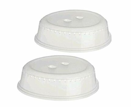 U-COOK Plate Cover for Food. Set of 2 Microwave Dish Cover for Kitchen with Air Vents, BPA Free, Dishwasher Safe. Size 26 cm.
