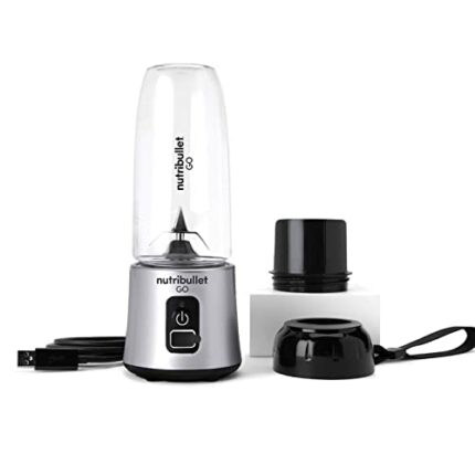 Nutribullet 1638 GO Cordless Blender (Silver), 17.8 cm*9.0 cm*9.0 cm