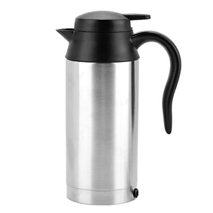 Travel Kettle 24v Car Electric Kettle, Stainless Steel Car Heating Cup, 750ml Portable Travel Car Truck Kettle Water Heater Bottle for Tea Coffee