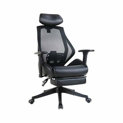 BZLSFHZ Reclining Computer Chair Home Minimalist Office Study Lifting Backrest Waist Swivel Chair Net Gaming Seat
