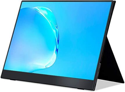 cocopar USB-C Portable Monitor - 15.6 Inch 1080P FHD HDR Zero Frame USB-C Computer Display with Dual Type-C Mini HDMI for Laptop PC Mac Surface X