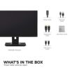 ViewSonic VG2456 24-inch 1080p HD Docking Monitor featuring USB Type-C, Ethernet, Dual Integrated Speakers, Ergonomics, 3x USB-A, DisplayPort and