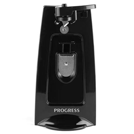 Progress EK4634P 3 in 1 Electric Tin Can Opener, Bottle Opener, Knife Sharpener, Stainless Steel Blade, Arthritis and Seniors, Automatic, Safe Cl