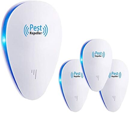 Ultrasonic Pest Repeller, Indoor Electronic Repellent Plug in Pest Control for Mice, Cockroaches, Ants, Fly, Mosquitoes, Rodent, Harmless to Pets