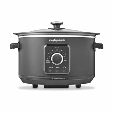 Morphy Richards 3.5L Easy Time Slow Cooker, Automatic Heat Settings, Keep Warm Mode, Hob Proof, Countdown Indicator, Dishwasher Safe Pot, Matte B
