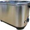 Vanilla Leisure Camping Toaster - 220v/240v 2 Slice Camping Toaster Electric Low Wattage - Stainless Steel Caravan Toaster Low Wattage with Auto