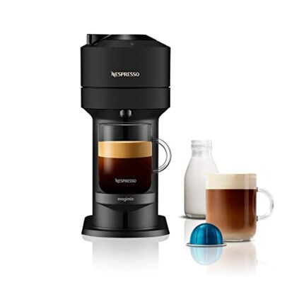 Nespresso Vertuo Next Automatic Capsule Coffee Machine for Americano, Decaf, Espresso by Magimix in matt black