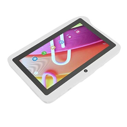 Airshi Kids Tablet, 7 Inch Toddler Tablet UK Plug 100‑240V 1960x1080 IPS 5000mah Battery for Home (White)