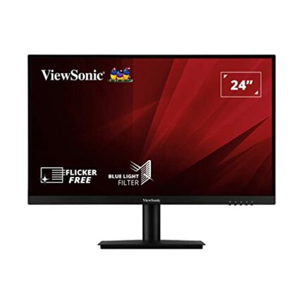 ViewSonic VA2405-H 24-inch Full HD Monitor with VGA, HDMI, Eye Care for Work and Study at Home