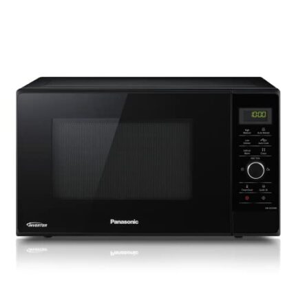 Panasonic NN-SD25HBBPQ Inverter Microwave Oven with Turntable & Dial, 1000 W, 23 Litres, quick 30sec Setting, x10 “One Touch” Programmes for easy
