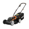 WORX WG927E Dual 20V Battery 34cm Cordless Lawn Mower & 18V (20V MAX) Cordless Grass Trimmer