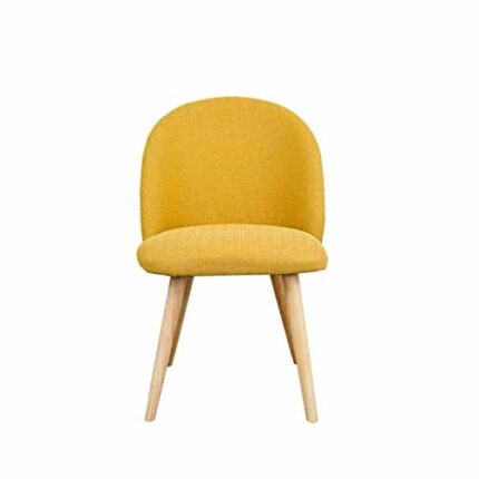 WALNUT Modern Creative Reception Office Chair Nordic Simple Leisure Chair, Back Chair Yellow (Color : A)