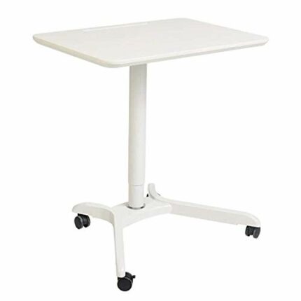 WERCHW Computer Small Desk, for Small Space Home Office PC Laptop Desk Shaped Movable for Bedside Couch Side Room Corner Vertical Movable Lecture
