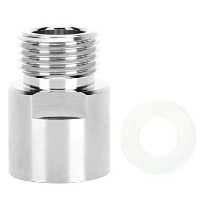 CO2 Cylinder Adapter, Soda Stream Adapter Female Thread TR21-4 to Male Thread CGA320 for A Variety of Soda Machines