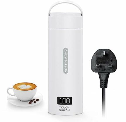 Flintronic Small Electric Travel Kettle, 380ml Portable Kettle, Fast Water Boiler with 4 Variable Presets, LCD Portable Tea Kettle, with Auto Shu