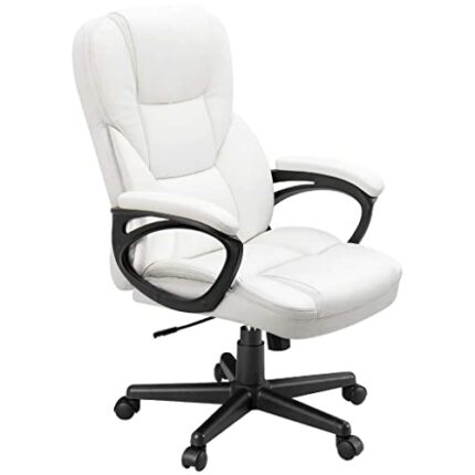 SLNFXC Faux Leather High-Back Executive Office Chair with Lumbar Support, Gaming Chair Meeting Chair Computer Chair