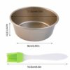 Udewo Air Fryer Egg Mould 4 Inch Round Cake Moulds for Baking Non Stick Cake Tins Baking Tins Mini Cake Pans Cake Baking Pan Bakeware Ramekins fo