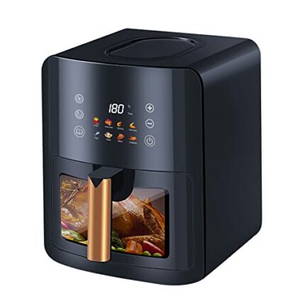 GONICVIN Air Fryer 5L, Air Fryer with Digital Display and Overheating Protection, High Speed 360°Air Circulation, Uses Little or No Oil Cooking