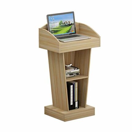 YLiansong-home Laptop Table/Lectern Lectern Reception School Institution Conference Hotel Deluxe Wood Podium Reception Restaurant Pulpit Receptio