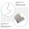 100 Pcs Greenhouse Glass Clip - Stainless Steel Greenhouse Window Clips Glass Pane Fixings Clips(50x W Glazing Clip and 50x Z Fixing Clip)