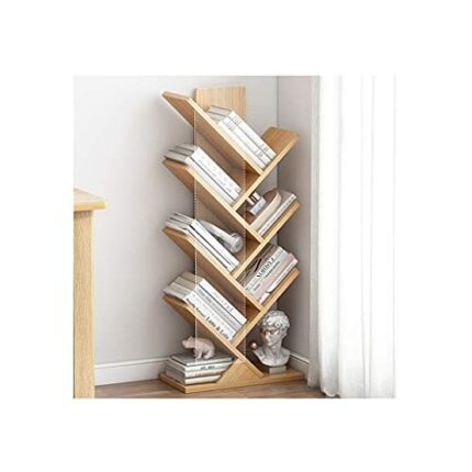 WXJLYZRCXK Bookcases Bookshelf Wood Tree Bookshelf Floor Standing Bookcase Bookshelves Storage Rack Shelf Shelves Books Holder Organizer for Home
