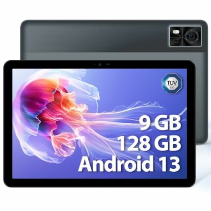 DOOGEE T10E Tablet 10 Inch Android 13 Tablet PC 9GB RAM + 128GB ROM/TF 1TB Octa-Core, 4G LTE Dual SIM Android Tablet, 6580mAh | Bluetooth 5.0 | W