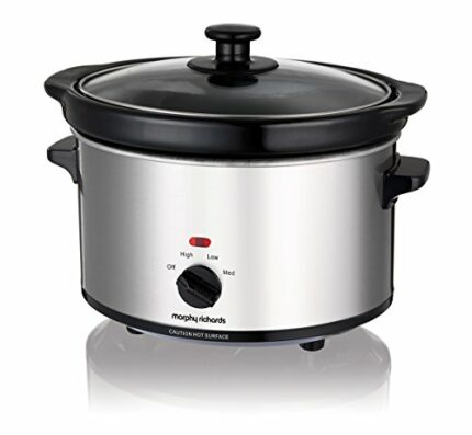 Morphy Richards Ceramic Slow Cooker 2.5L 460251 Silver Slowcooker