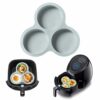 1pcs Reusable Air Fryer Egg Mould 3 Hole Silicone Ramekins for Air Fryer Suitable for Air Fryers Above 6QT Perfect for Parties Weddings Birthdays