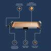 Tower T14037COP Cerasure+ Electric Teppanyaki Grill with Non-Stick Plate, 1800W, Copper