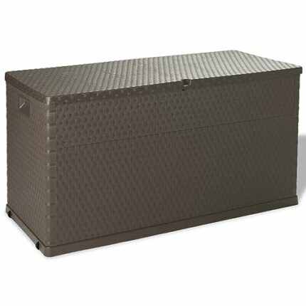 LUKEO Outdoor Storage Boxes for Decluttering Your Garden Patio Terrace Garden Storage Box Also As Toolbox (Color : Rosso, Size : 120 x 56 x 63 cm