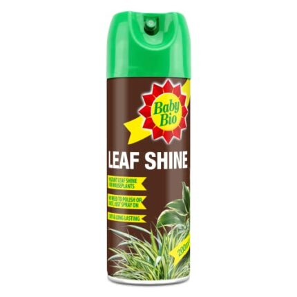 Baby Bio 84899143 Leaf Shine, 200ml - Ready To Use Houseplant Care - Aerosol Spray for a Natural Long Lasting and Healthy Shine - Removes Dust fr