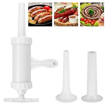 DURANTEY Manual Sausage Maker Food Grade Quality Sausage Filler Homemade Meat Stuffer Sausage Machine Filler Hand Operated Sausage Stuffer with 2