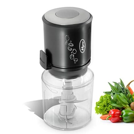 Nyra Mini Food Processor - 400W Powerful Motor, 500ml Capacity, Electric Vegetable Chopper/Meat Grinder Sharp Double Blade, Ideal Chopping, Blend