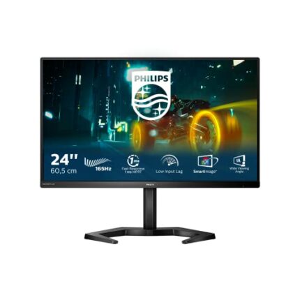Philips Gaming 24M1N3200VA - 24 Inch FHD Monitor, 165Hz, VA, 1ms, Low input lag, Speakers, Height Adjust, FreeSync (1920 x 1080 @ 165Hz, 350  cd/